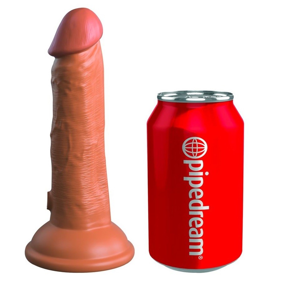 Вибратор King Cock Elite Dual Density реалистик, 15 см