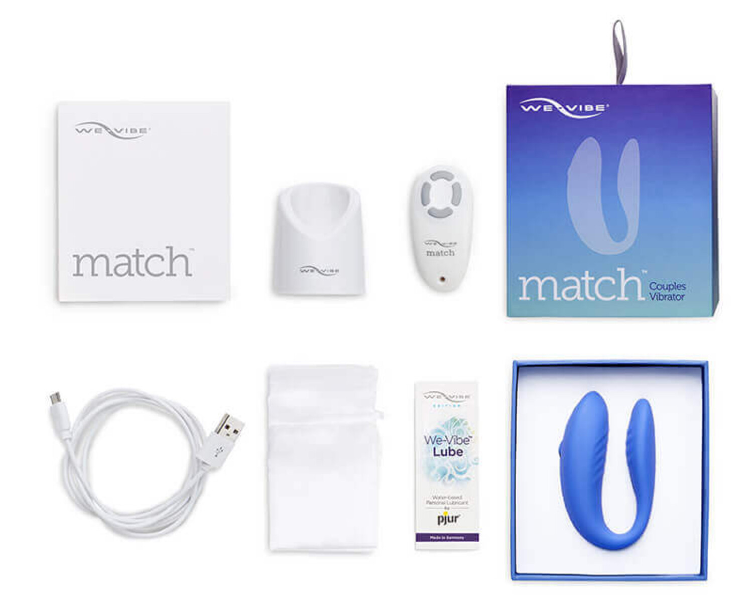 WE-VIBE Match Вибратор для пар голубой