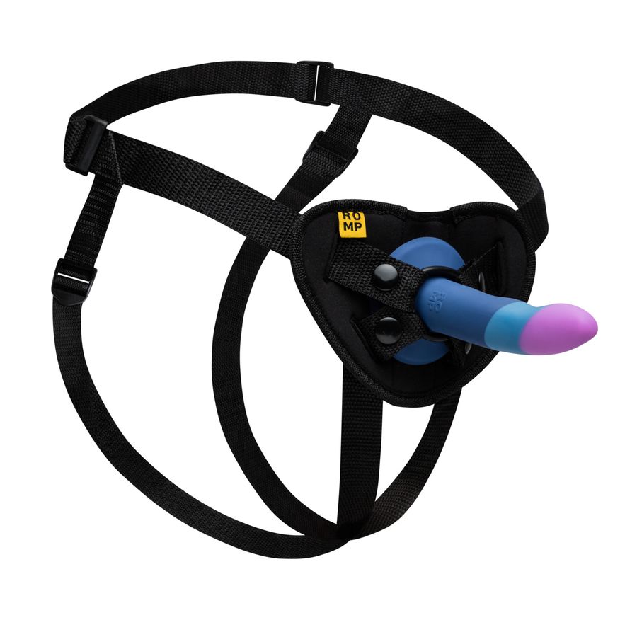 Страпон Romp Piccolo Pegging Kit: фаллоимитатор + пояс, 14 см (арт. RPSO1SG9)