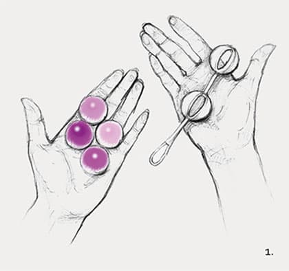 Gvibe Geisha Balls 2  - Шарики для тренировки интимных мышц, 3 см (розовый)