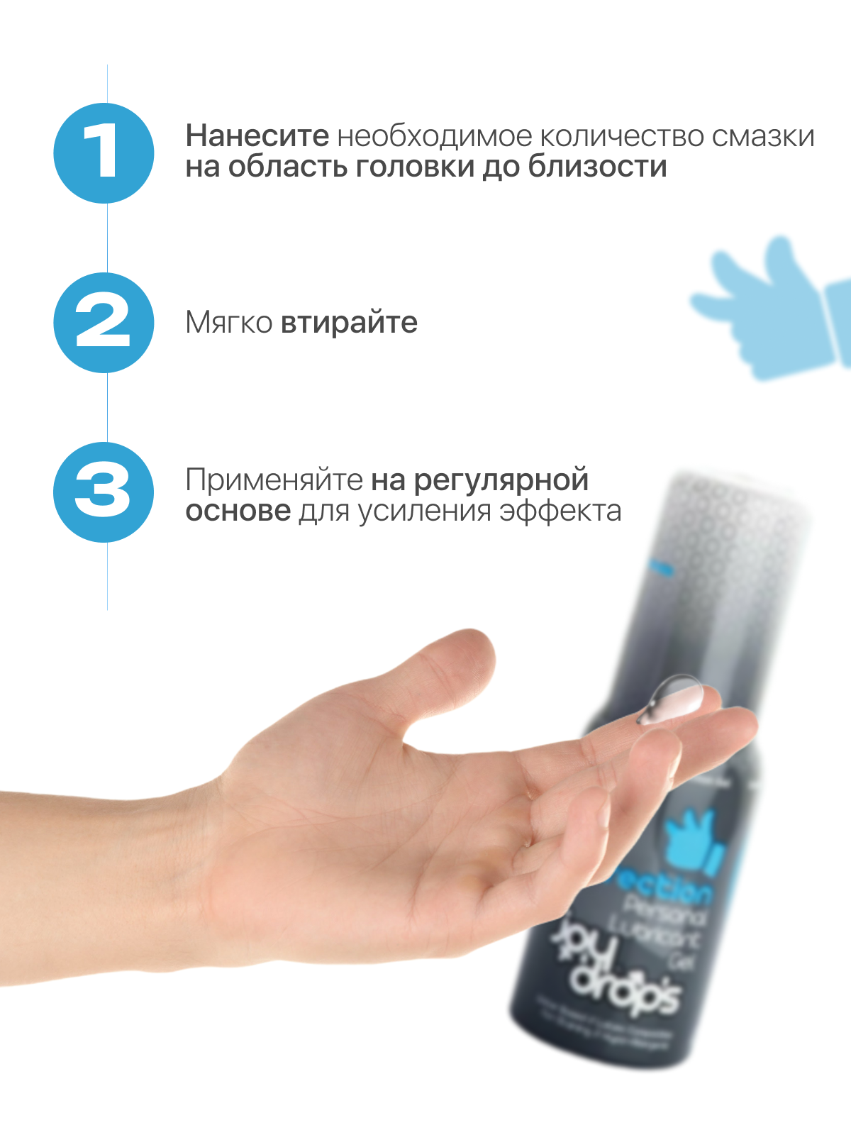 Смазка возбуждающая для мужчин Joydrops Erection, 50 мл