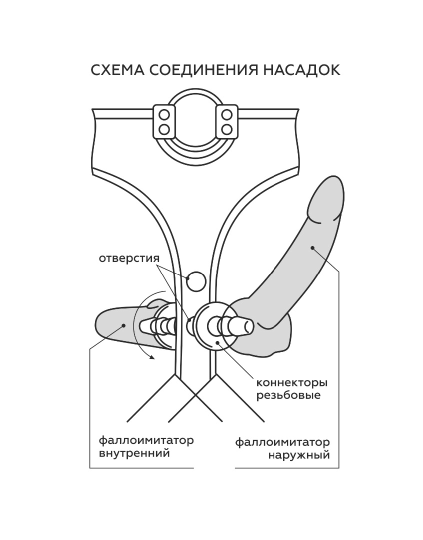 Пояс премиум класс (s) woman simplex с 3-мя насадками d 35 мм/ l 140 мм,  d 36 мм/l 135 мм и d 37 мм