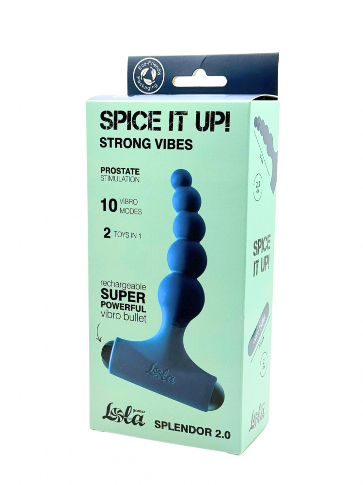 Анальная пробка с перезаряжаемой вибропулей Spice it Up Splendor 2.0, 12,1 см (арт. 8017-05lola)