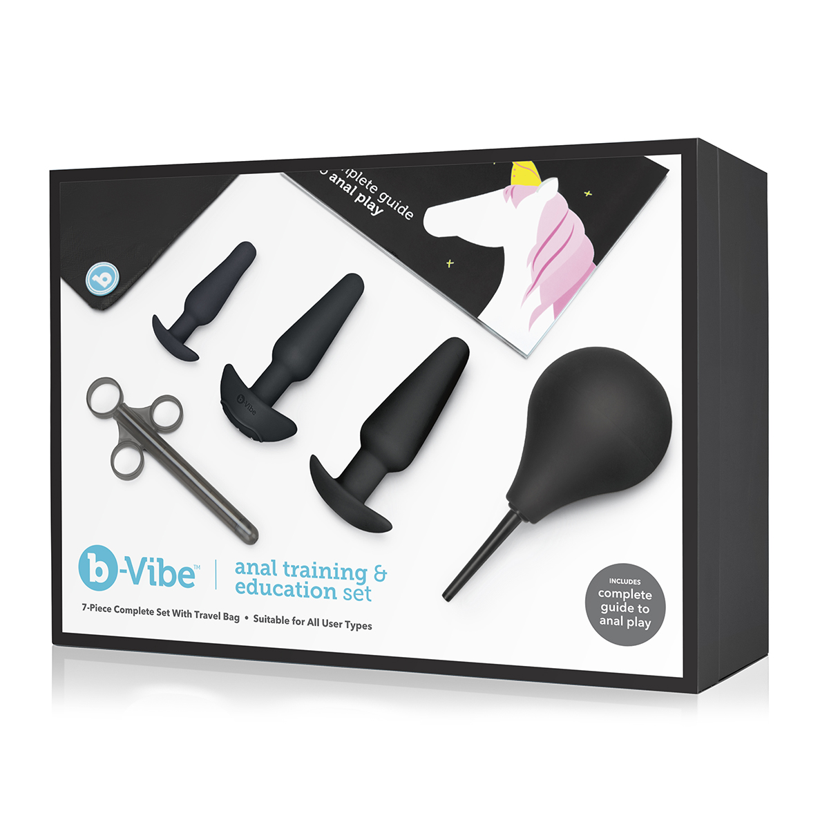 Набор для анального секса - подготовка и обучение B-Vibe Anal Education Set Black