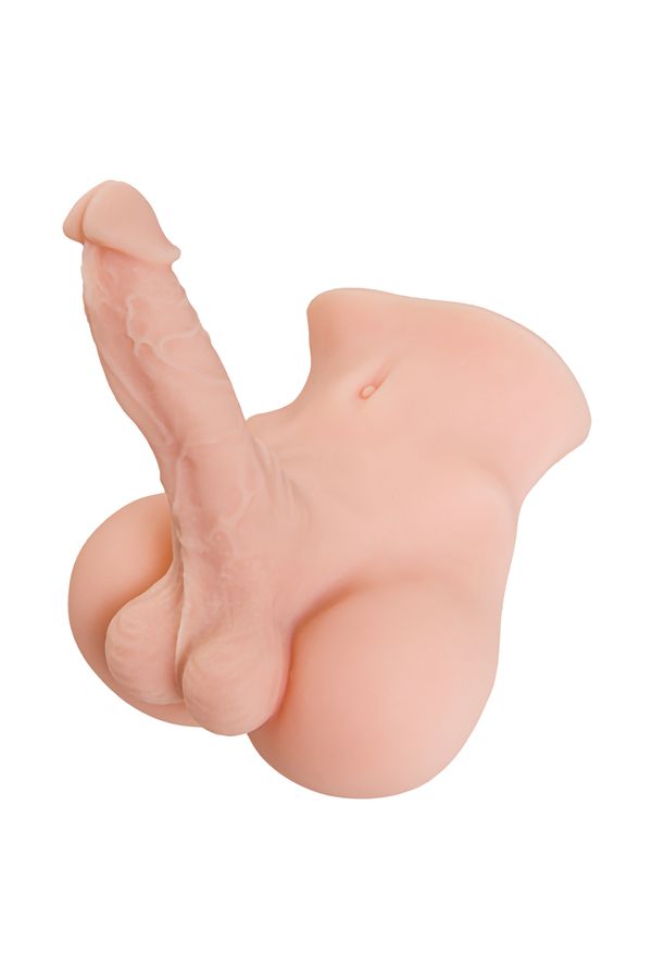 Мастурбатор с фаллосом Juicy Pussy Manuel, TPE, телесный, 25 см (арт. 893050)