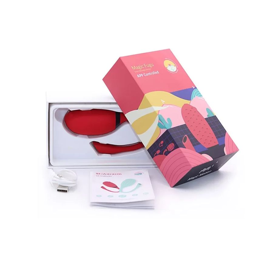Виброяйцо Magic Motion Fugu, красный, 21 см, Ø 3,4 см (арт. 861143)