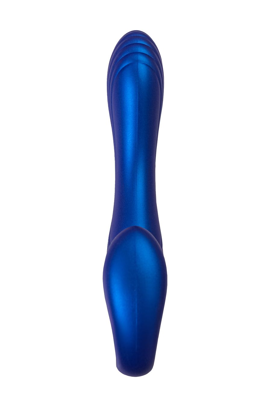 Страпон безремневой L`Eroina APP ARDEE с управлением от приложения и пульта, силикон, синий, 31 см (арт. 565004)