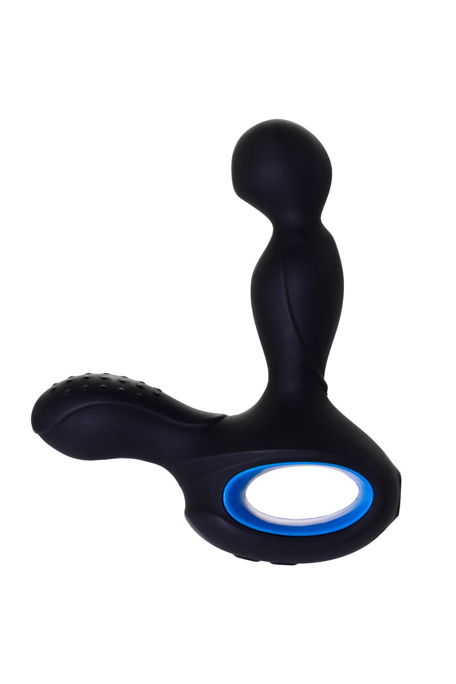 Стимулятор простаты Erotist Sixth с ротацией головки, силикон, черный, 14,5 см (арт. 541315)