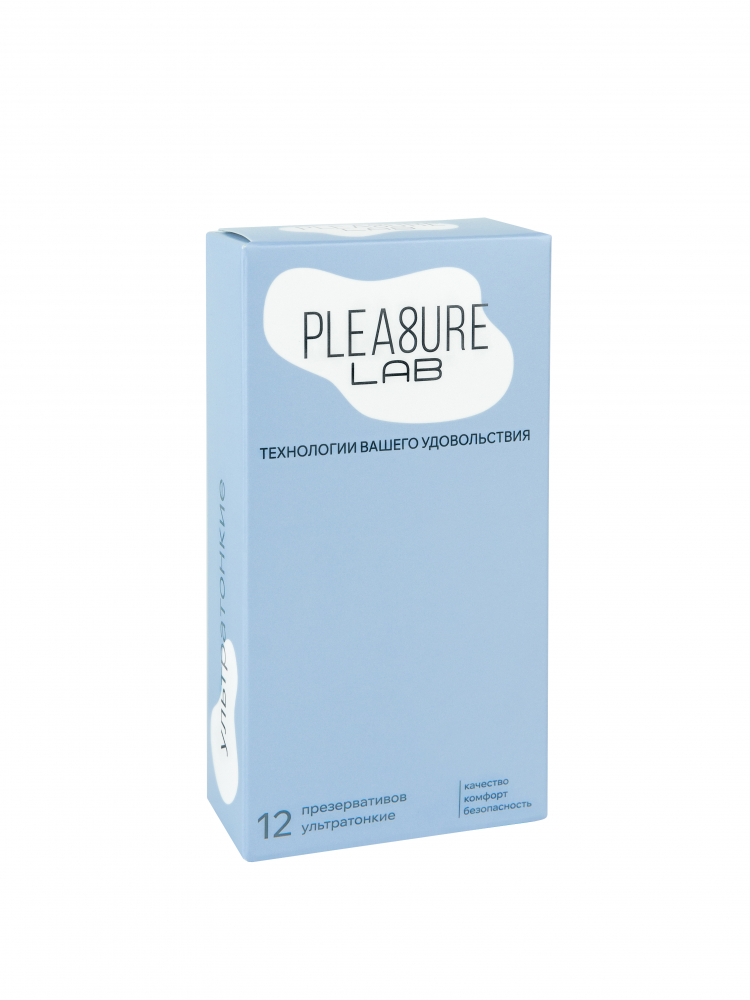 Презервативы ультратонкие Pleasure Lab, 19 см, Ø 5,5 см, 12 шт (арт. 1280lab)