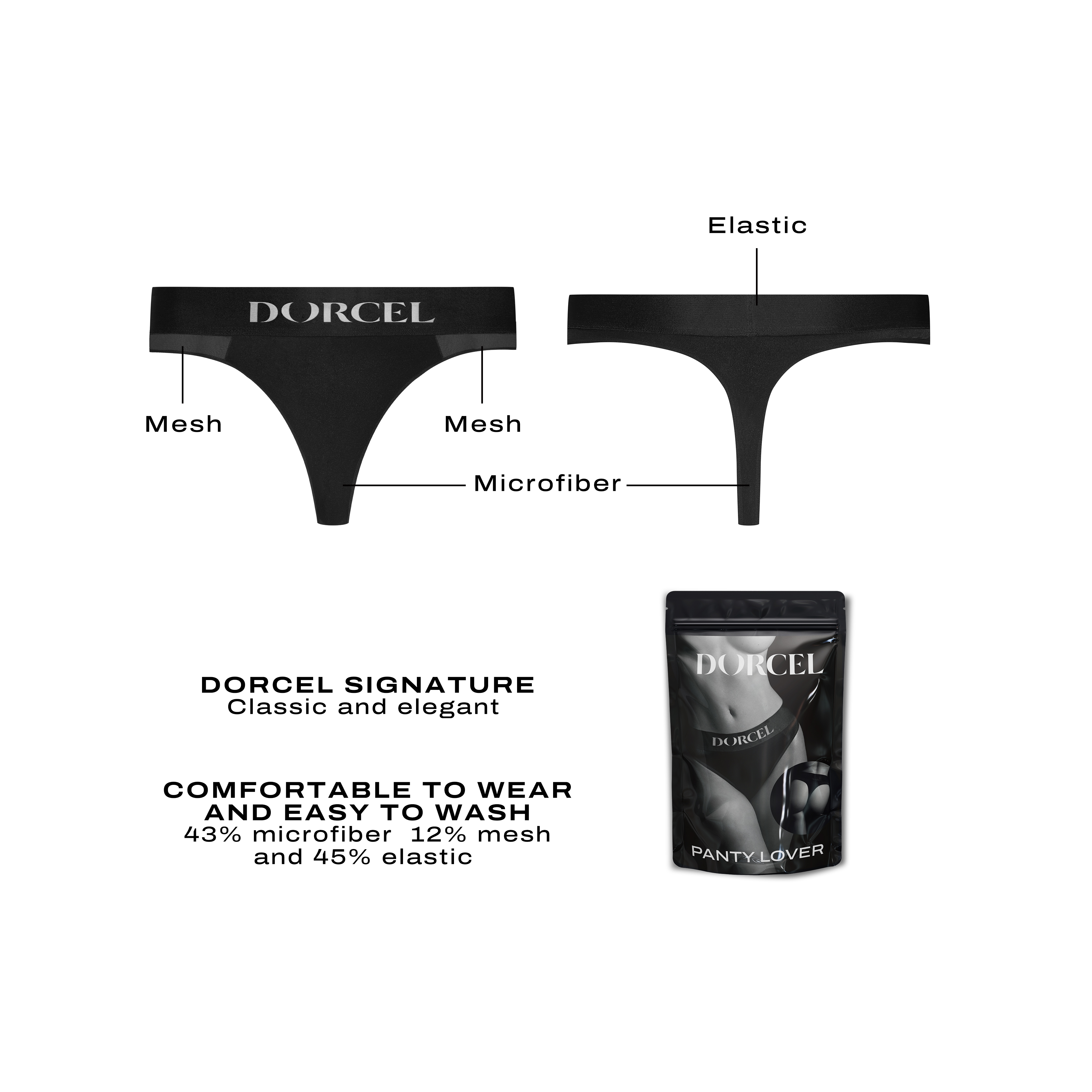 Трусики для ношения игрушек Dorcel Panty Lover XXL