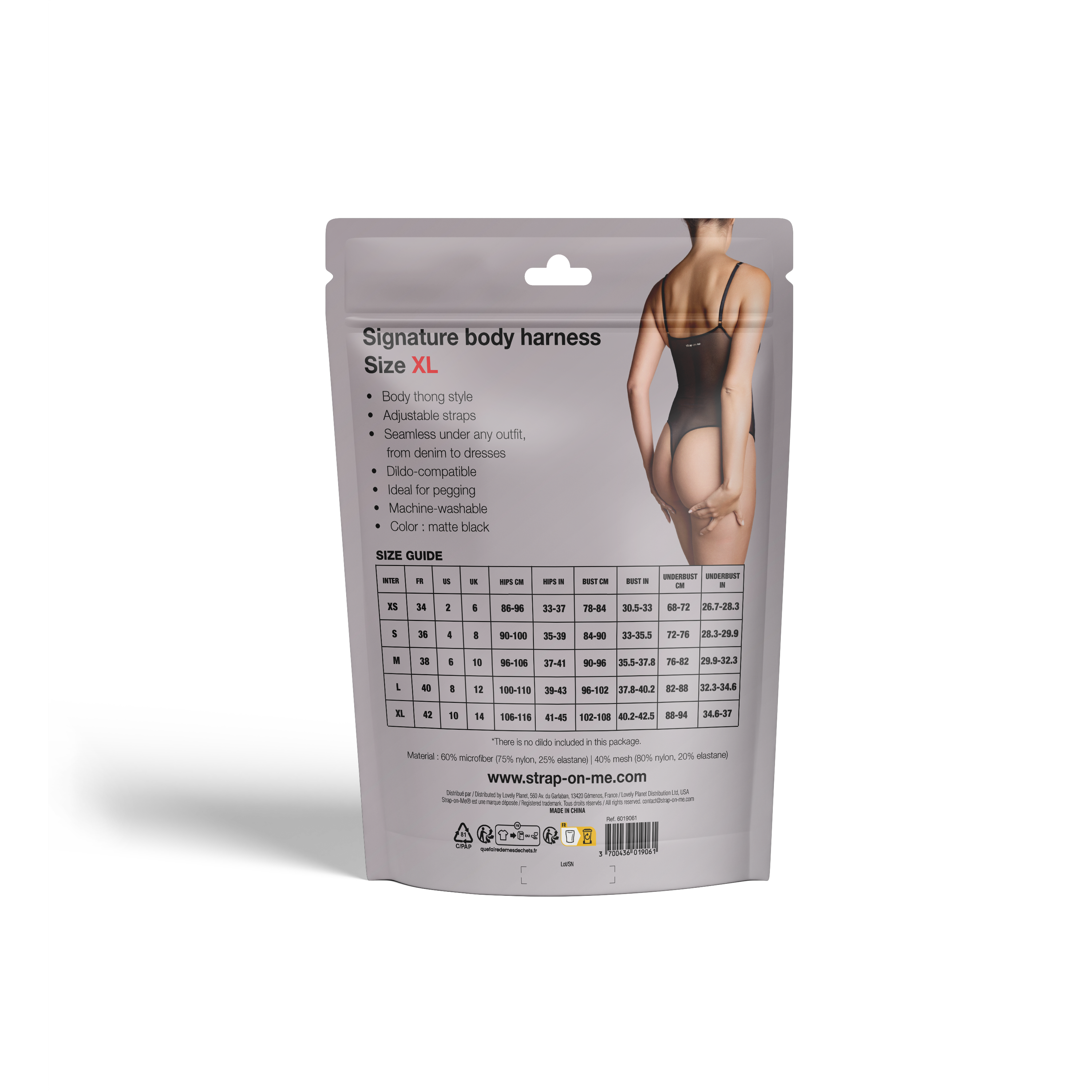 Пояс для страпона Strap-on-me Harnais Body Signature, XL