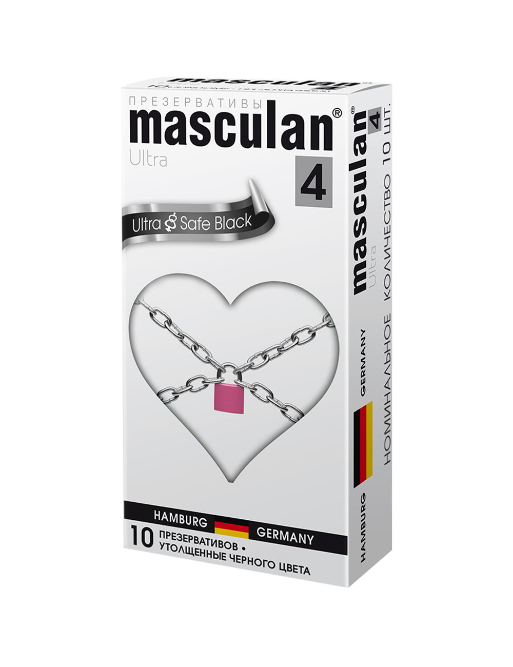 Презервативы Masculan Ultra 4, 18,5 см, Ø 34 мм, 10 шт. Ультра прочные (арт. 11754)