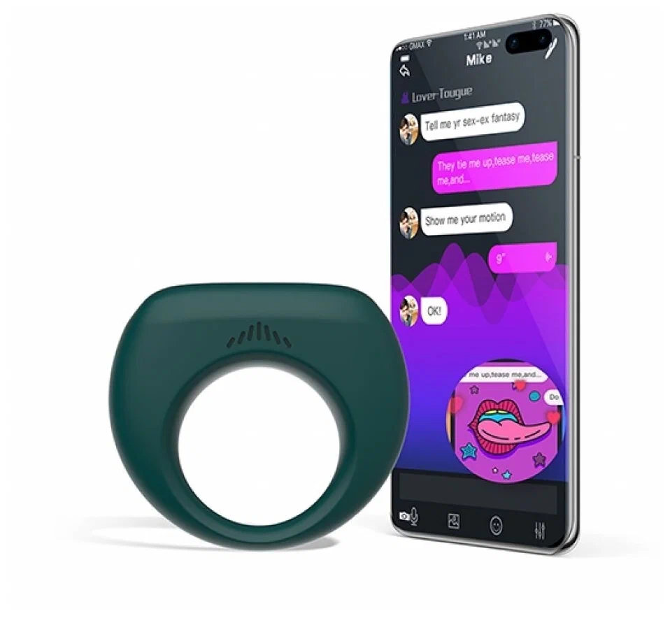 Эрекционное smart-кольцо Magic Motion Dante II бирюзовый