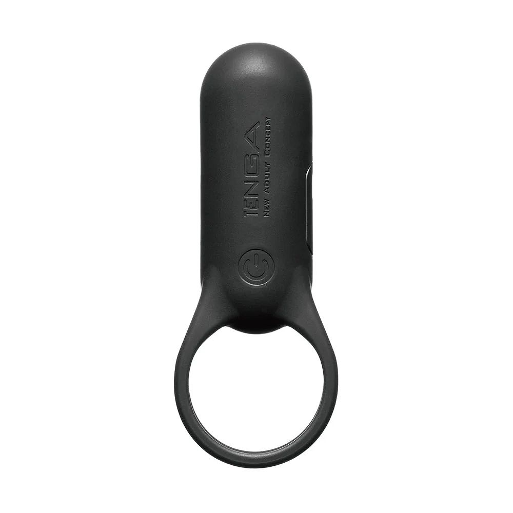 Эрекционное кольцо Tenga SVR+ Black с вибрацией