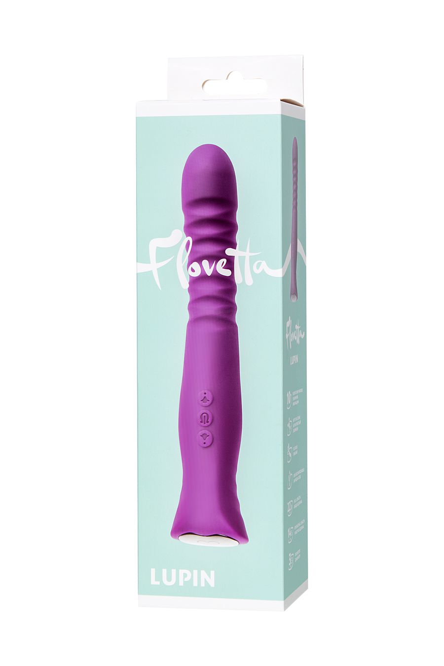 Вибратор Flovetta LUPIN, силикон, фиолетовый, 22 см (арт. 457711)