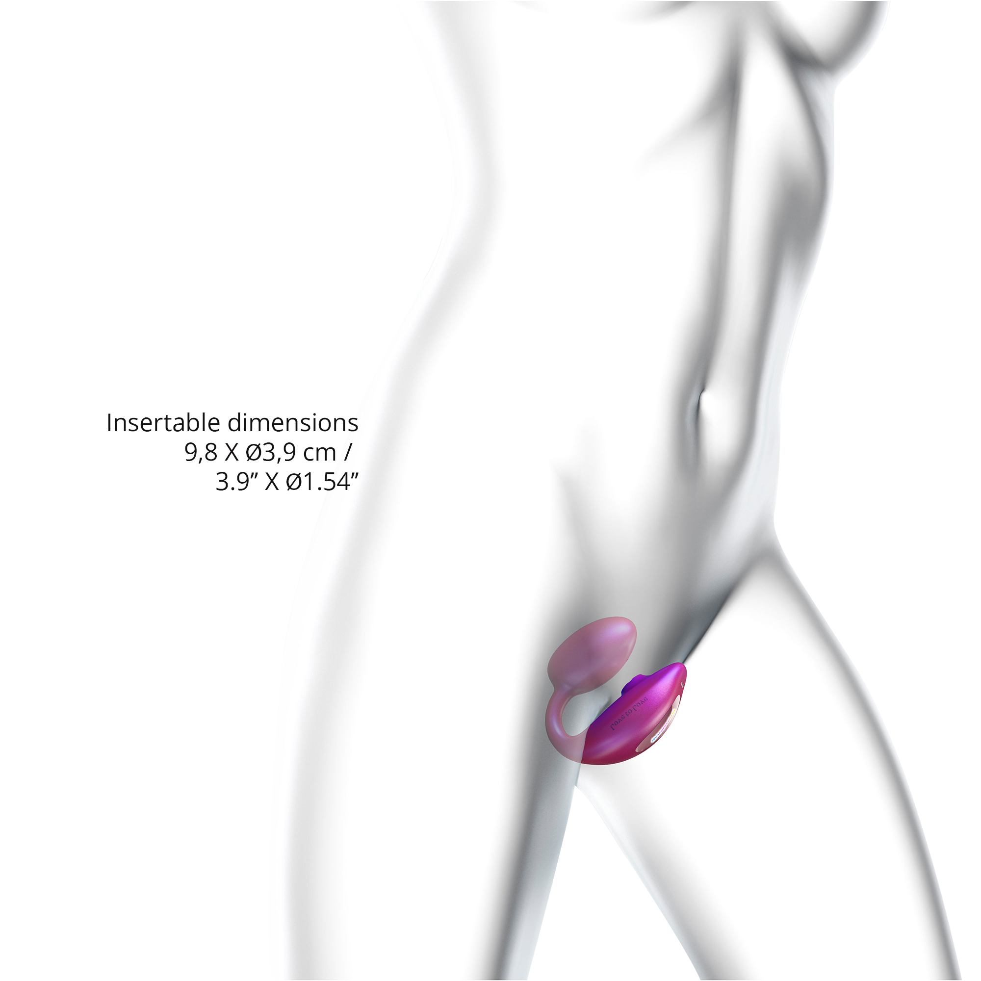 Cтимулятор клитора и зоны G с пультом для пары Love to love WONDERLOVER - IRIDESCENT BERRY