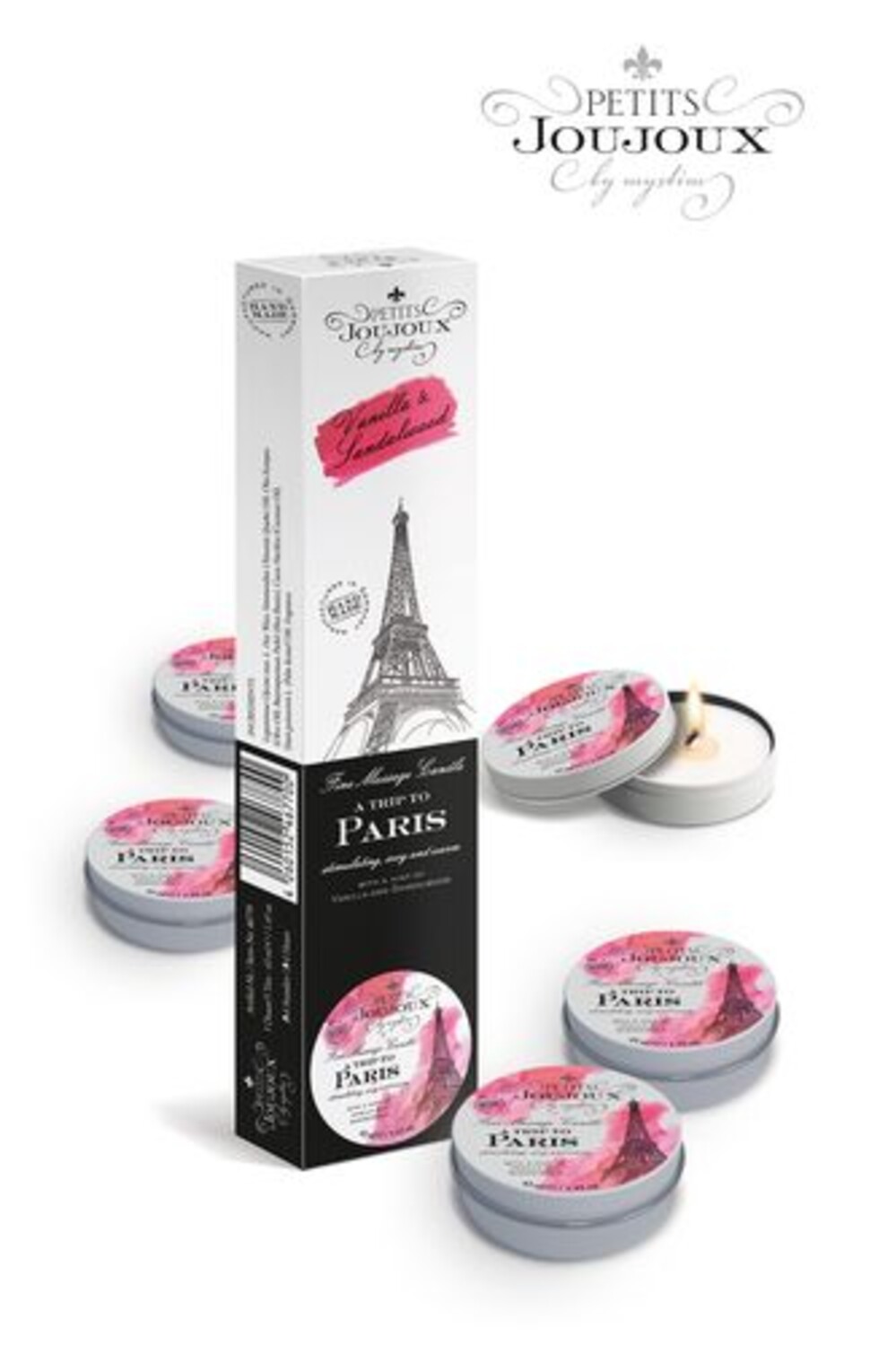 Набор из 5 массажных свечей по 33 гр. Petits Joujoux PARIS REFILL