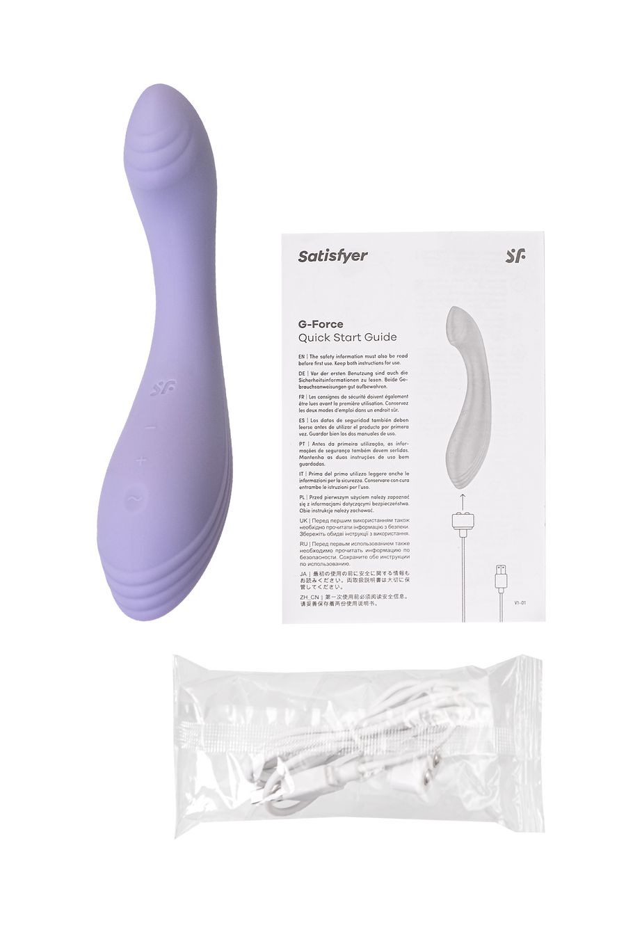 Вибратор для точки G Satisfyer G-Force, сиреневый, 19 см (арт. 4048635)