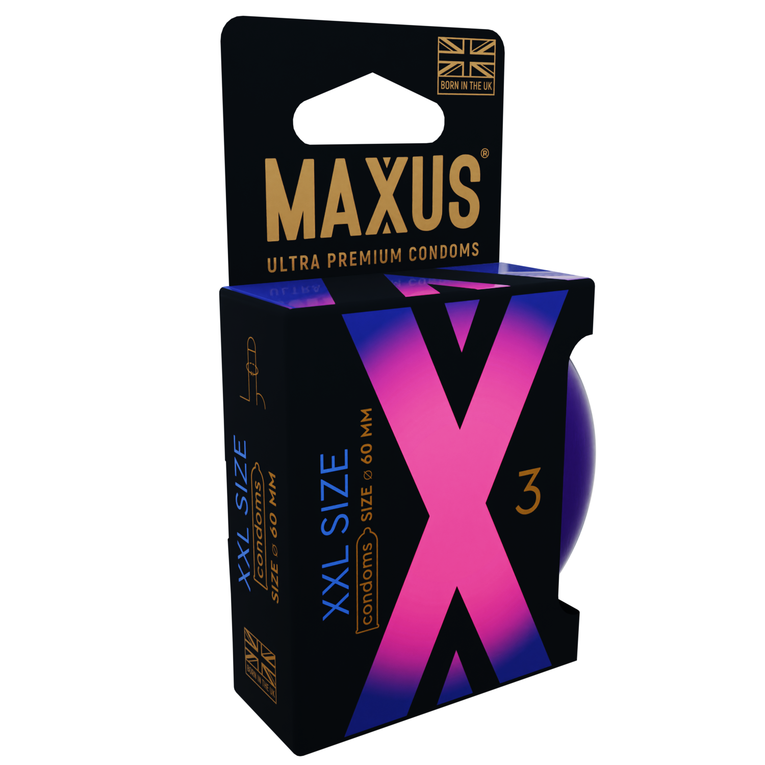 Презервативы MAXUS XXL №3, с увеличенным размером, 3 шт