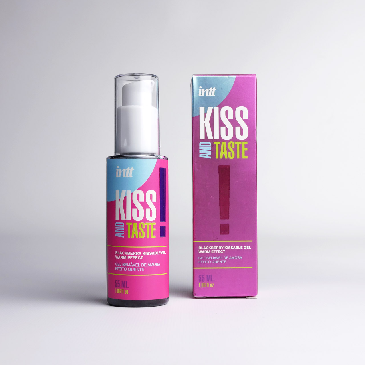 Массажный гель для тела с разогревающим эффектом, INTT KISS AND TASTE, 55 мл