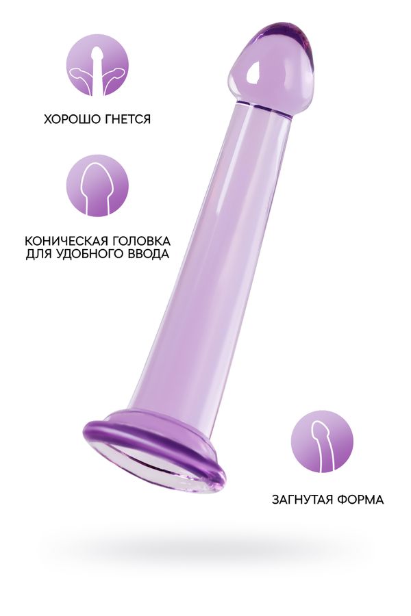 Нереалистичный фаллоимитатор Jelly Dildo S Toyfa Basic, TPE, фиолетовый, 14 см, Ø 2,6 см (арт. 882025-4)