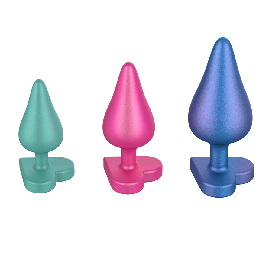 Набор анальных пробок Romp Luster, 3 шт, Ø 2,9 – 4,1 см (арт. RP281SGZ) 