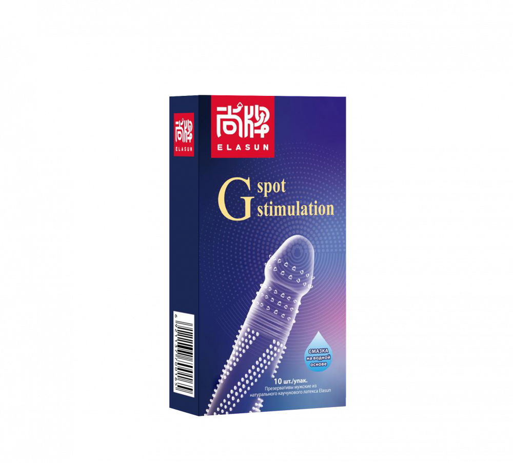 Презервативы Elasun G-spot stimulation, 10 шт. 