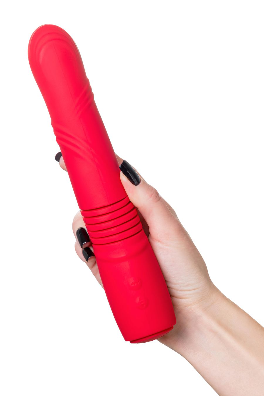 Фрикционный фаллоимитатор с вибрацией LOVENSE Gravity, красный, силикон, 25,9 см (арт. LE-26)