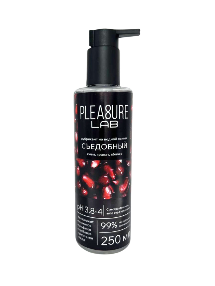 Съедобный Лубрикант на Водной Основе Pleasure Lab Киви, гранат, яблоко, 250 мл