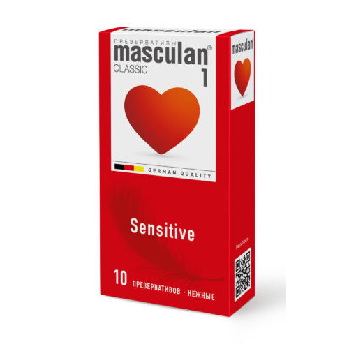 Презервативы Masculan, classic 1, нежные, 18,5 см, Ø 5,3 см (Senitive Plus)