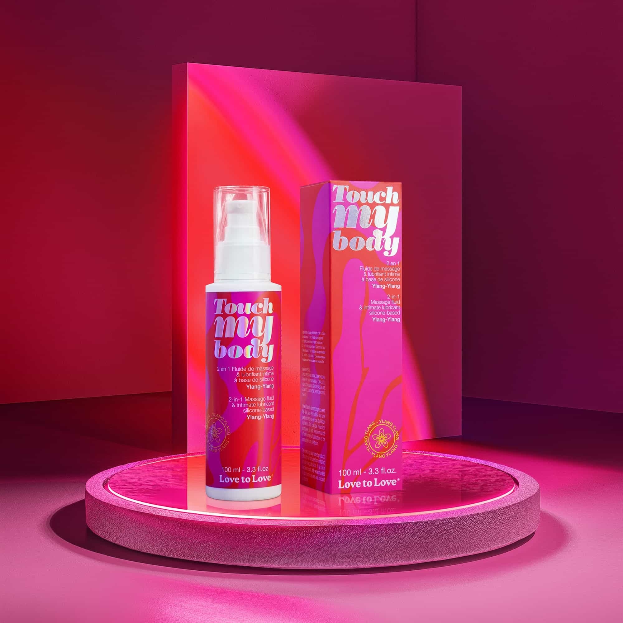 Силиконовый лубрикант 2в1 Love to Love TOUCH MY BODY Иланг-иланг 100мл