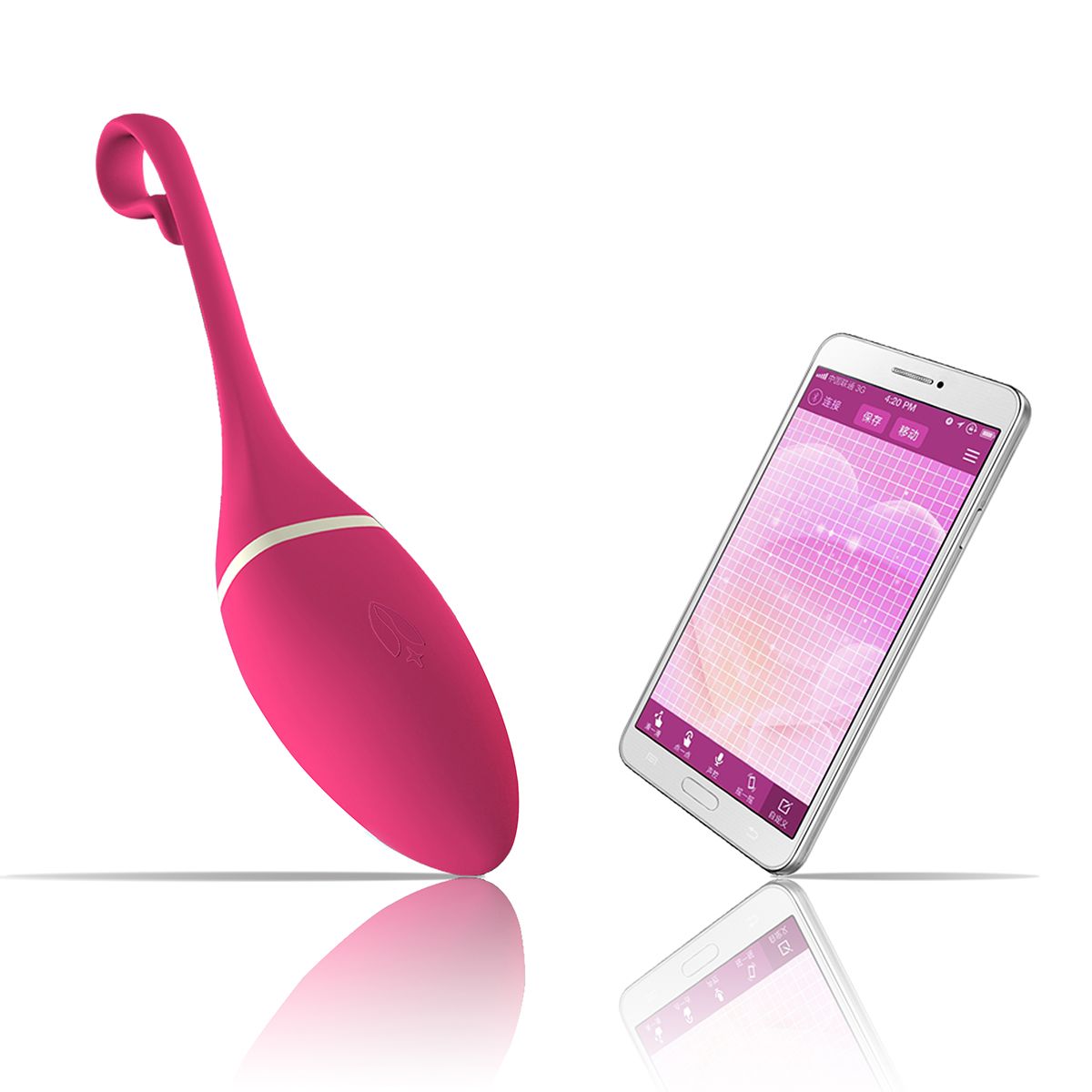 Вибромассажер-тренажер Кегеля розовый Realov Irena I App Controlled VIbrator