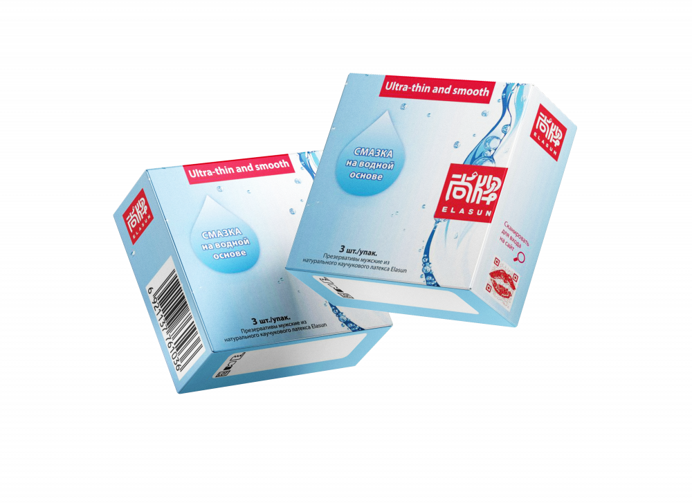 Презервативы Elasun Ultra-thin and Smooth, 3 шт.