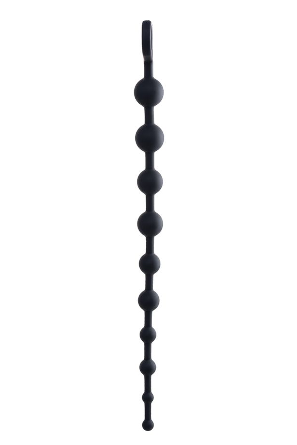 Анальные бусы Toyfa POPO Pleasure Cephei, водонепроницаемые, силикон, черные, 33,5 см, Ø 2,4 см (арт. 731431)