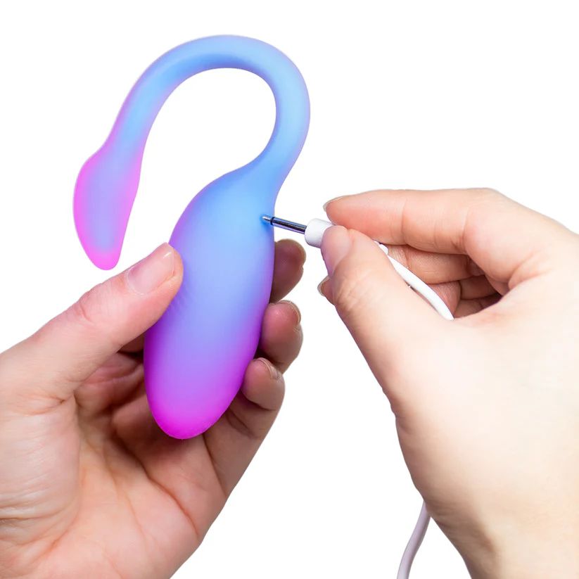 Вибратор Magic Motion Flamingo Max, синий – 2 в 1 вибратор + тренажер Кегеля (арт. 861153z)