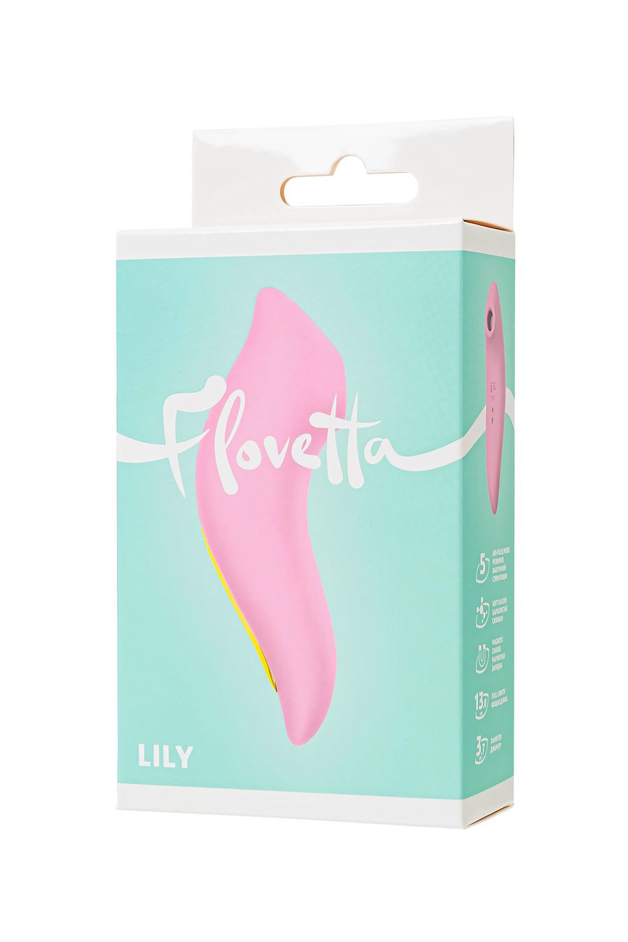 Вакуумный стимулятор Flovetta LILY, силикон, розовый, 13 см (арт. 457717)