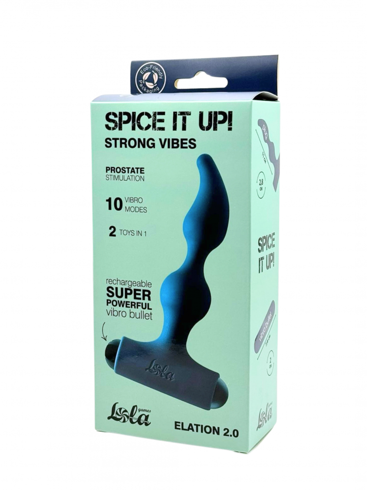 Анальная пробка с перезаряжаемой вибропулей Spice it Up Elation 2.0, 13,1 см (арт. 8018-05lola)