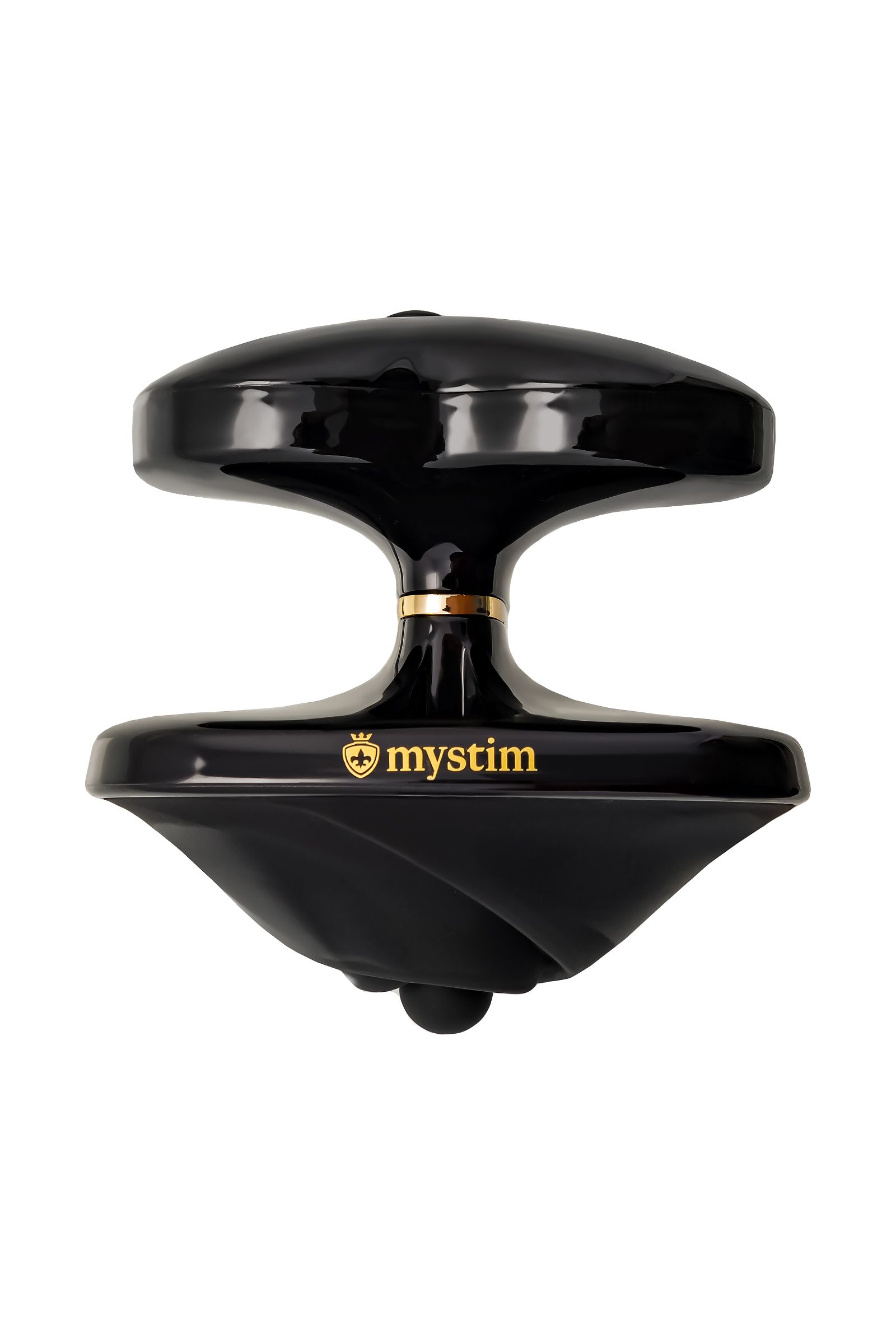 Вибратор Mystim Heart ́s Desire с электростимуляцией, силикон, черный, 6,7 см