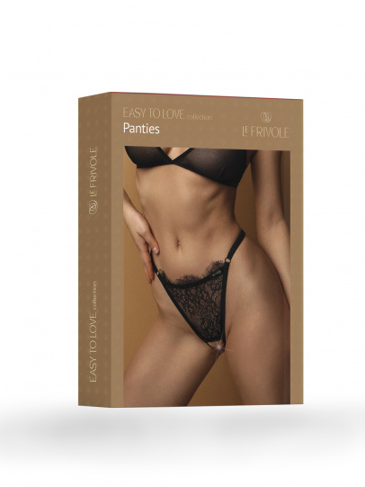Трусики стринги с французским кружевом шантильи (Easy to love) L/XL (46-48)