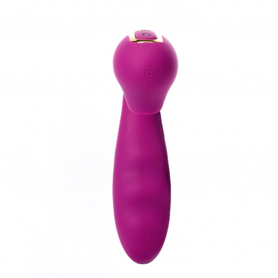 Вакуумный стимулятор BeYourLover Tara с LED-дисплеем и двойным нагревом, фиолетовый (арт. TW05C)