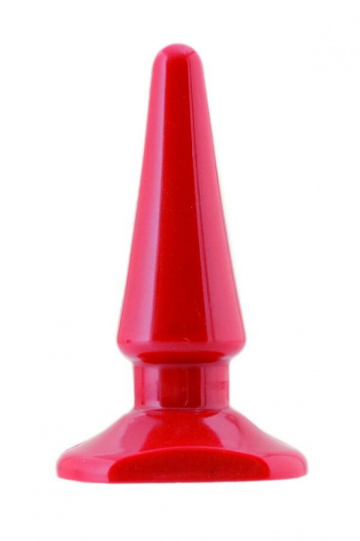 Анальная втулка Блэк энд Рэд бай Тойфа (Black & Red by Toyfa), ПВХ (PVC), красная, 10 см, Ø 3 см (арт. 901303-9)