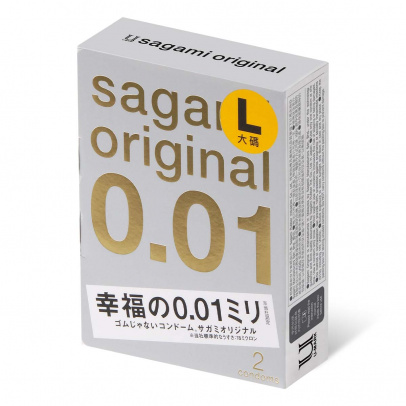 Презервативы Sagami Original 001 L-Size, полиуретан, 2 шт.