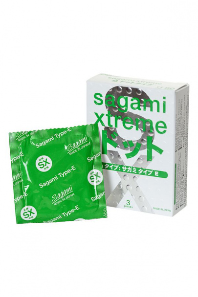 Презервативы Sagami Xtreme Type-e точечные 3 шт.