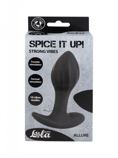 Перезаряжаемая анальная пробка Spice it Up Allure, 10,3 см (арт. 8019-01lola)