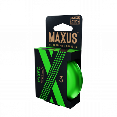 Презервативы MAXUS Mixed №3 в железном кейсе, набор X-Edition, 3 шт