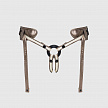 Пояс для страпона Strap-on-me LEATHERETTE HARNESS DESIROUS - NEW DESIGN, бронзовый