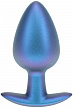 Анальная пробка из силикона L - Metallic Blu