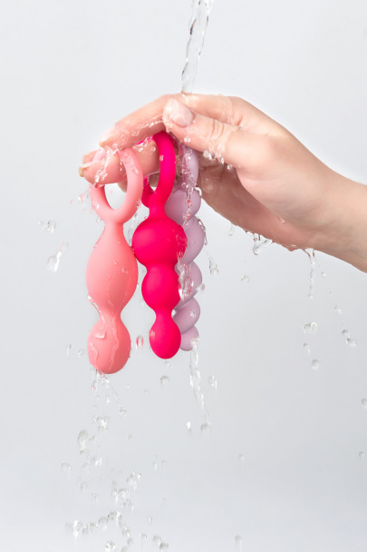 Набор анальных плагов Satisfyer, силикон, ассорти, Ø 2,4 - 2,8 см (арт. EE73-775-0118)