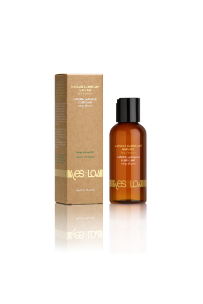 Массажная смазка YESforLOV Natural Lubricant Orange Blossom с органическими маслами, 100 мл