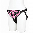 Розовые плюшевые трусики для страпона Strap on harness